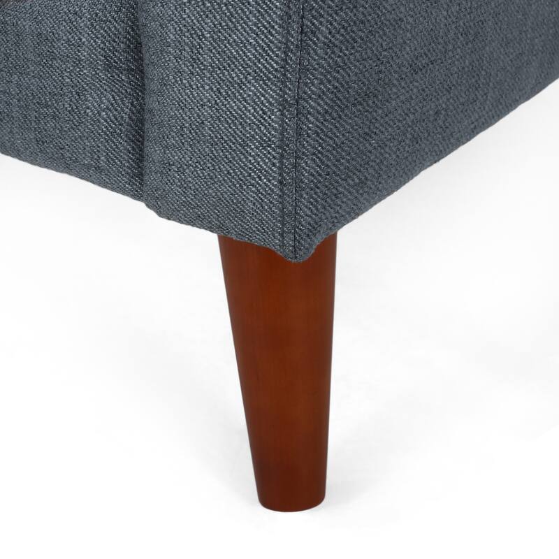 Upholstered Arm Chair Dark Grey Dining Chair Comfortable Seating