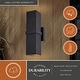 preview thumbnail 2 of 11, VAXCEL Lavage Outdoor Wall Sconce made of Rust-Resistant Aluminum Metal Shade, LED Compatible - 4.75-in W x 14-in H x 5.5-in D