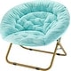 preview thumbnail 2 of 31, Urban Lifestyle Oversized Saucer Chair Light Blue