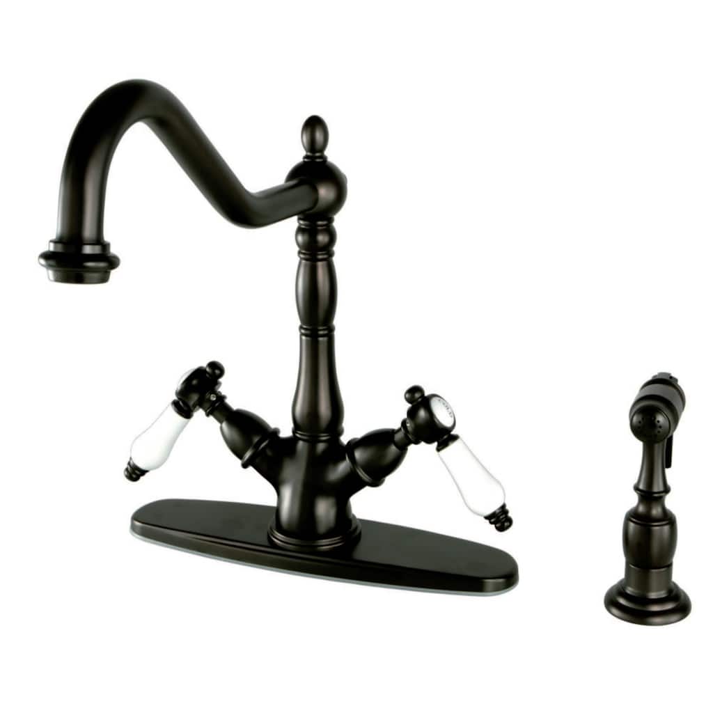Kingston Brass Bel-Air 1.8 GPM Single Hole Kitchen Faucet - Includes