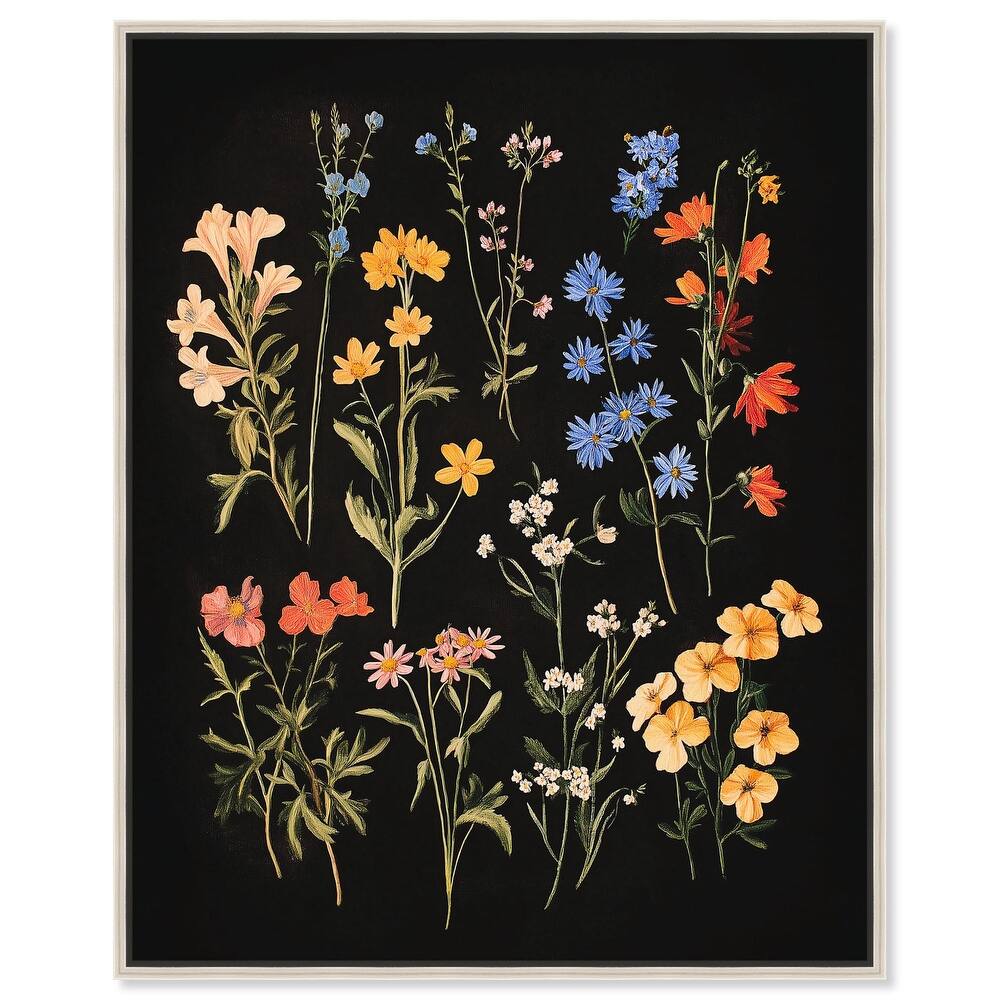 Darkling Daisies II Canvas by Art Remedy