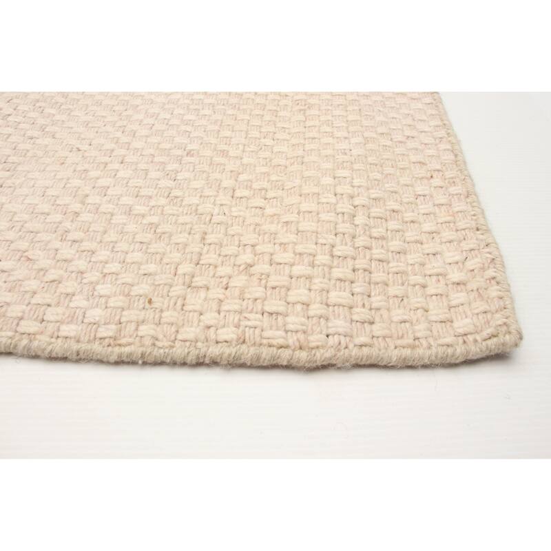 ECARPETGALLERY Hand Tufted Sienna Pink Wool Rug - 6'7 x 9'9