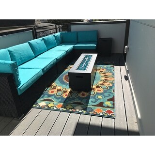 Kinbor 7-piece Patio Furniture Set All Weather Outdoor Furniture Sectional Sofa w/ Cushions