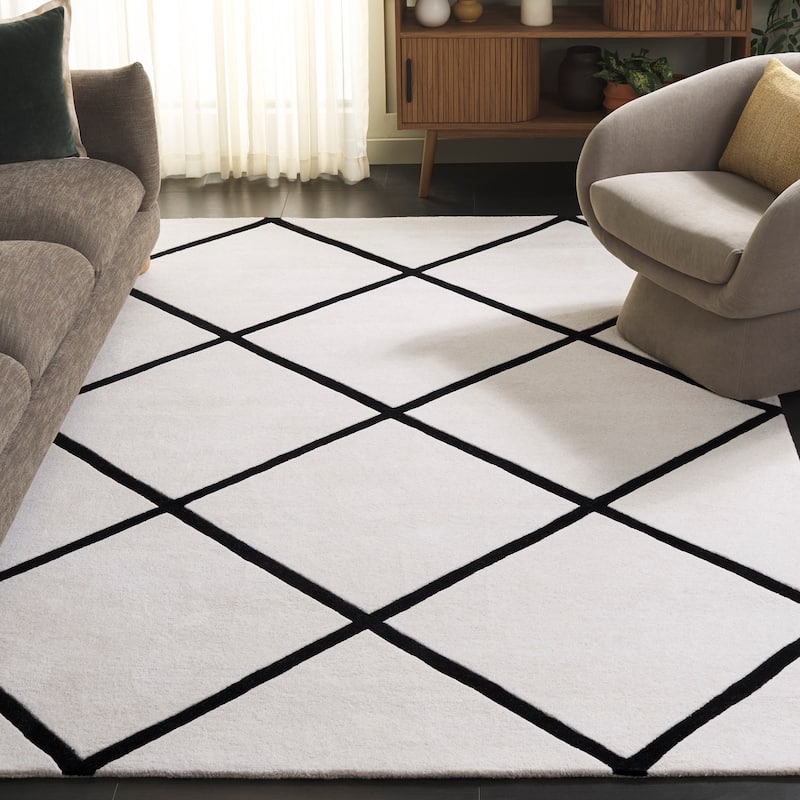 SAFAVIEH, Handmade Chatham Ezzelina Modern Moroccan Wool Rug