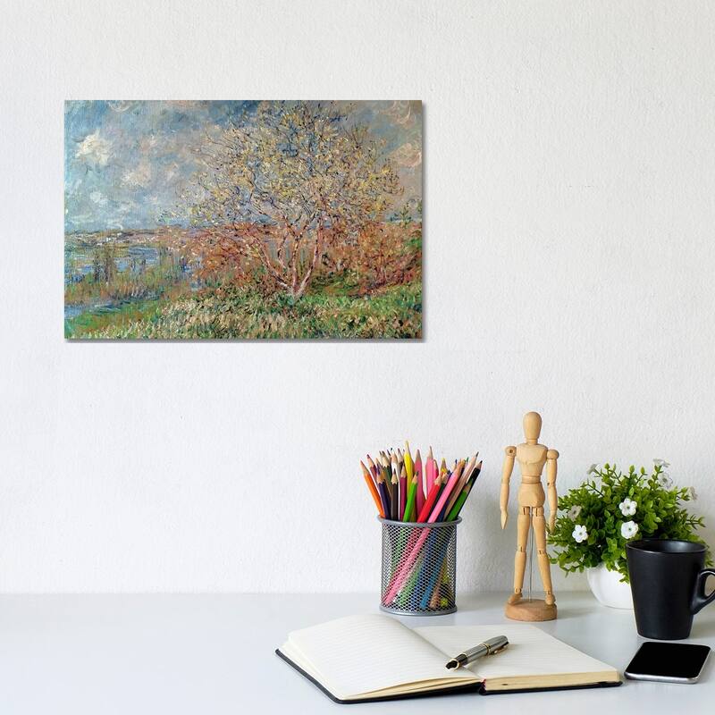 iCanvas "Spring, 1880-82 " by Claude Monet Canvas Print - 8x12x0.75