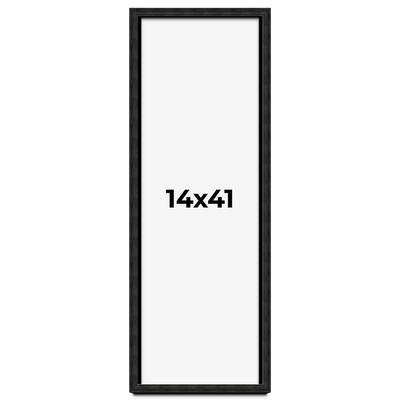 14x41 Shadow Box Black Rustic Barnwood Display Frame | 1.125 Inch