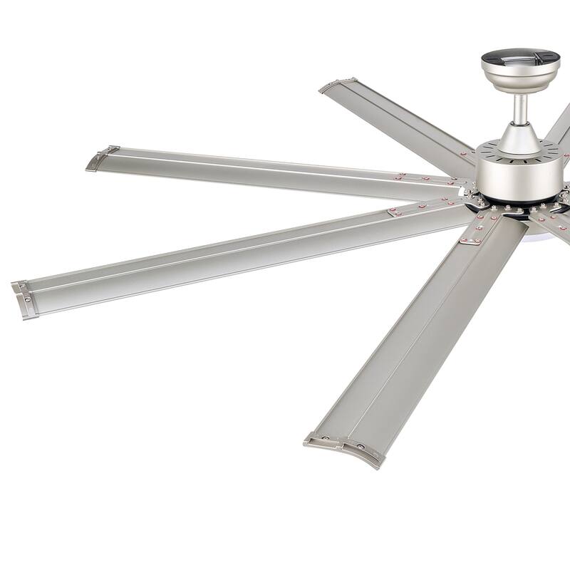 CO-Z 72" 6 - Blade Aluminum LED Ceiling Fan with Dimmable Light and Remote for Great Room