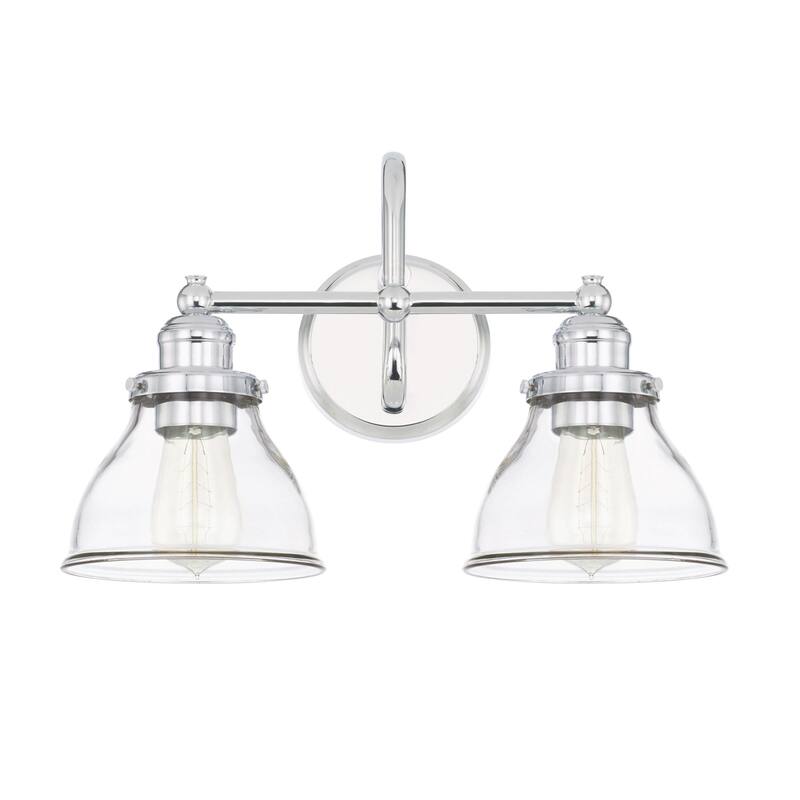 Baxter 2-light Bath/ Vanity Fixture w/ Clear Glass