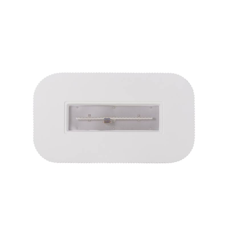 Christopher Knight Home - Lecce Outdoor 48.2" Rectangular MgO Fire Pit Table with 50,000 BTU Burner