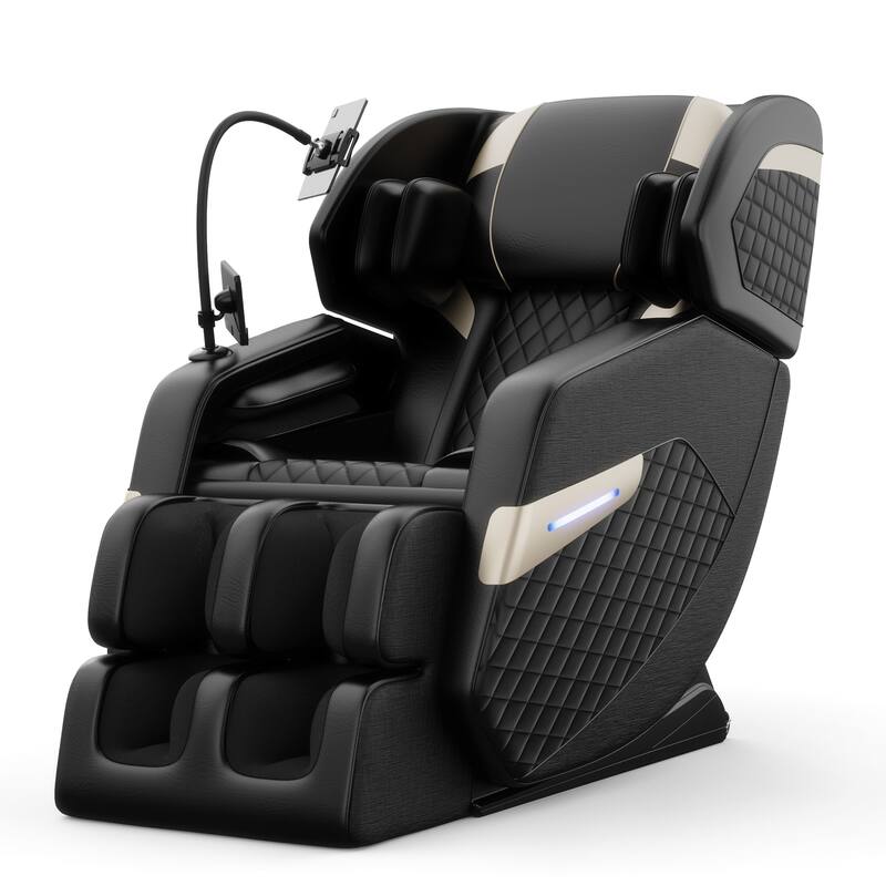GDFStudio - Nick Zero Gravity Full Body Massage Recliner Chair - Black