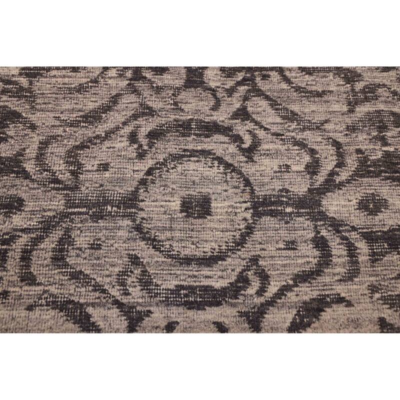 ECARPETGALLERY Hand Loomed Elysian Grey Wool Rug - 8'0 x 9'11