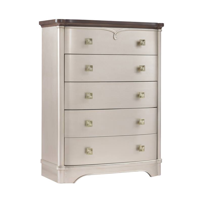 Cosmos Rose Wingback Upholstered Bedroom Set