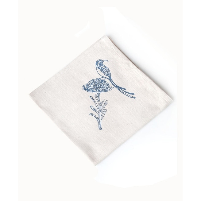 French Home Set of 4 Sugarbird Napkins - Indigo