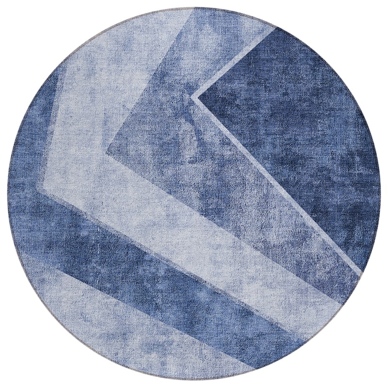 HomeRoots Geometric Transitional Rectangle Outdoor Rug