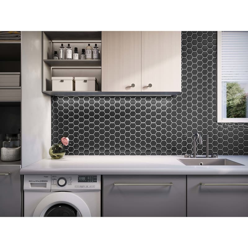 Cruz Bay Studio MKT2853 3" Beehive - 10" x 12" Geometric Wall Tile -