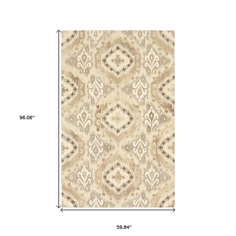 HomeRootsAbstract Scandinavian Rectangle Area Rug