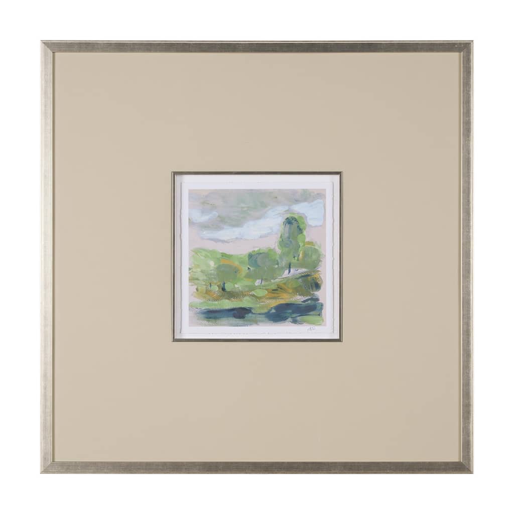 Vibrant View IV by Mercana Studio a Hand Embelished Textured Framed Art Print Matted under Glass