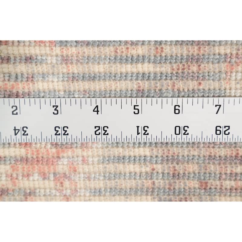 Hand Knotted Oriental Viscose Silk Carpet Modern Abstract Coral Abstract Area Rug - 4' 0'' X 2' 0''