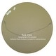 preview thumbnail 6 of 4, Saratoga Framed Round Mirror in Linen White