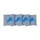 preview thumbnail 1 of 1, Detroit Lions NFL Football Grey Cornhole Bags All-Weather Resin Filled