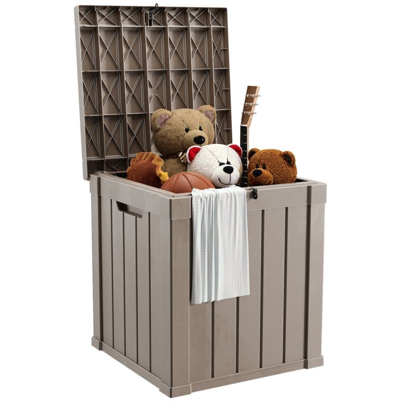 Outdoor Patio Storage Resin Lockable Deck Box