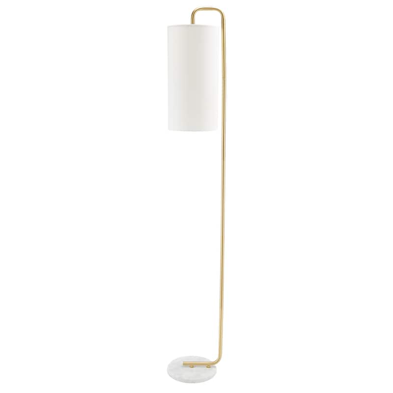 SAFAVIEH Lighting Brighid 64-inch Floor Lamp - 7 In. W x 10 In. D x 64 In. H - White - 7Wx10Dx64H