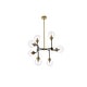 preview thumbnail 15 of 14, Hope 8 Light Pendant in with clear shade - 36 Inch