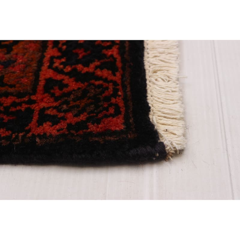 ECARPETGALLERY Hand-knotted Andelz Navy Wool Rug - 3'10 x 14'2