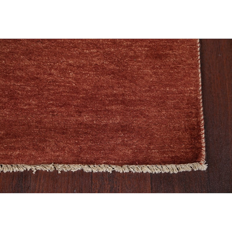 Modern Gabbeh Kashkoli Oriental Runner Rug Wool Hand-knotted Carpet - 2'9" x 16'8"