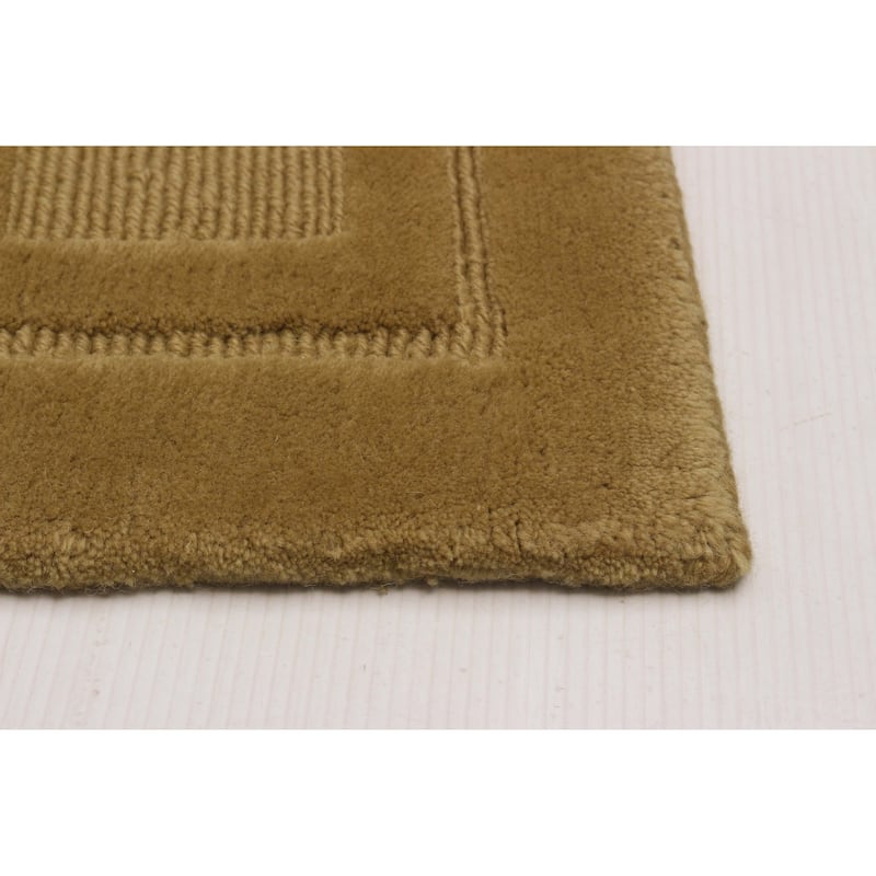 ECARPETGALLERY Hand-knotted Kathmandu Olive Wool Rug - 10'0 x 14'0