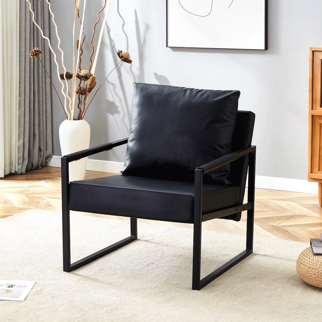 PU Chair with Metal Frame