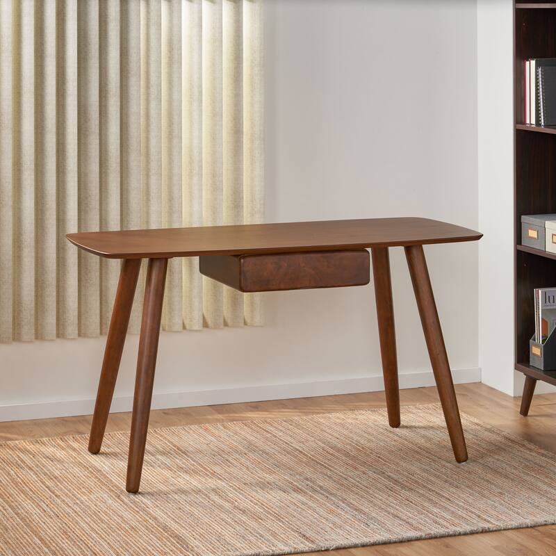 Study Computer Desk,Office Desk, Study Table,Writing Desk with Drawer for Home ,Office Modern Furniture, Walnut