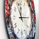 preview thumbnail 3 of 8, Designart 'Christmas Atmosphere' Oversized Rustic Wall CLock