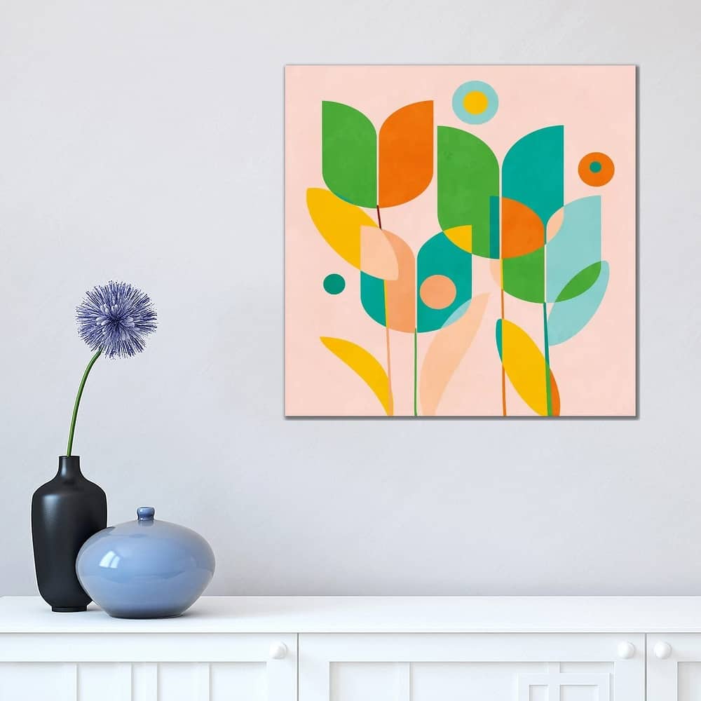 iCanvas "Circles Shapes Tulips" by Ana Rut Bre© Canvas Print