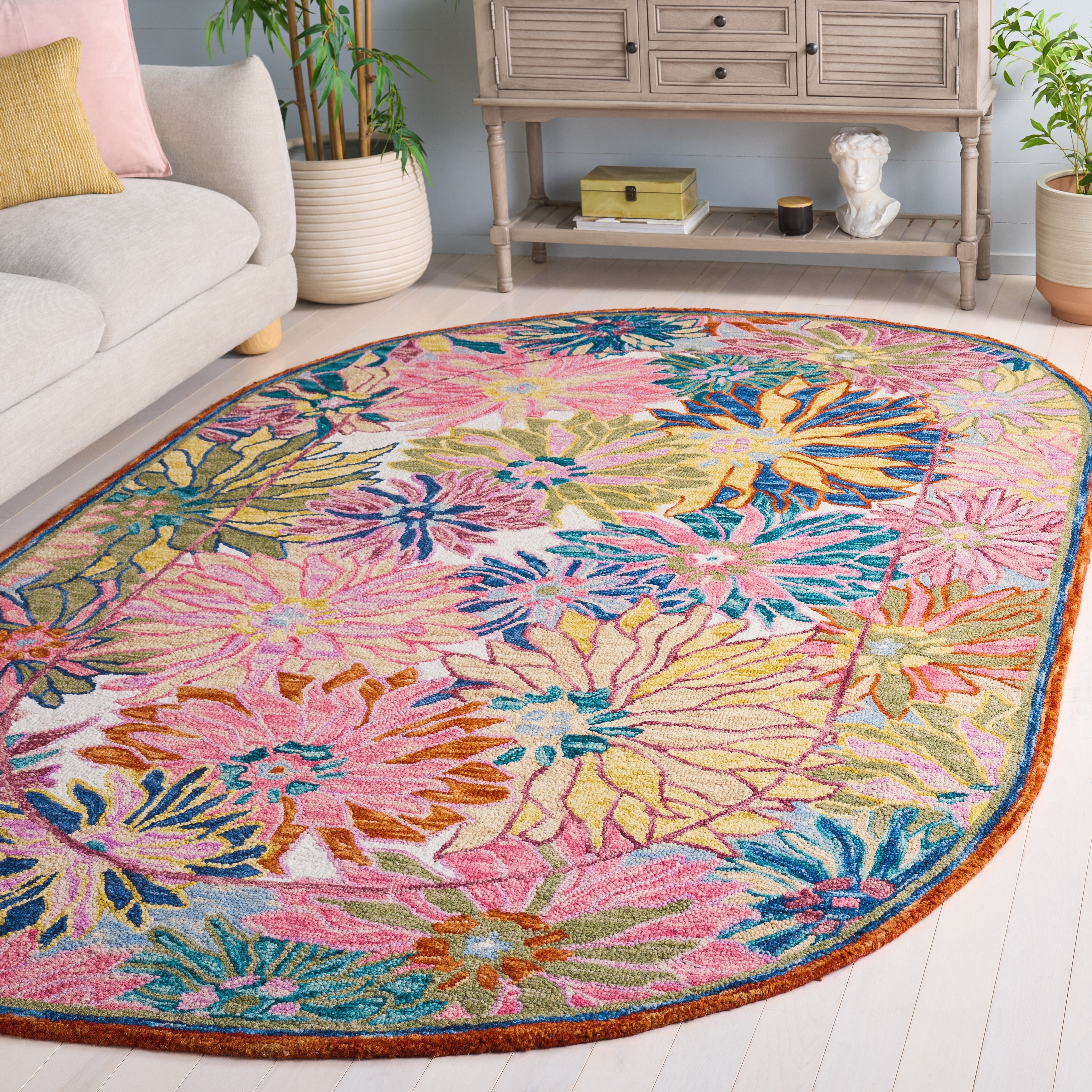 SAFAVIEH Handmade Jardin Marit Floral Wool Rug