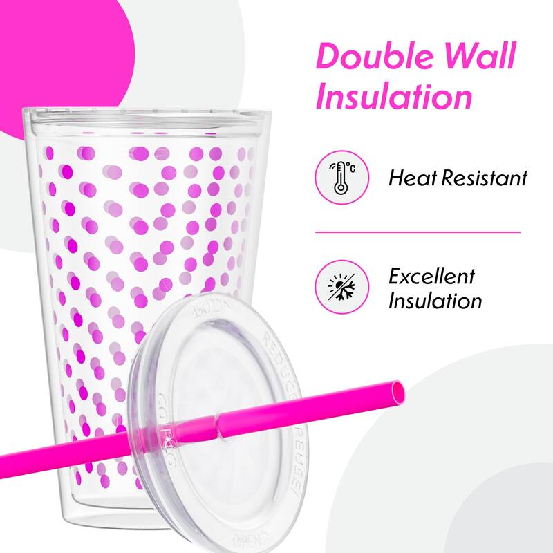Copco Minimus Tumbler With Removable Straw And Double Wall Insulation - 24 oz.