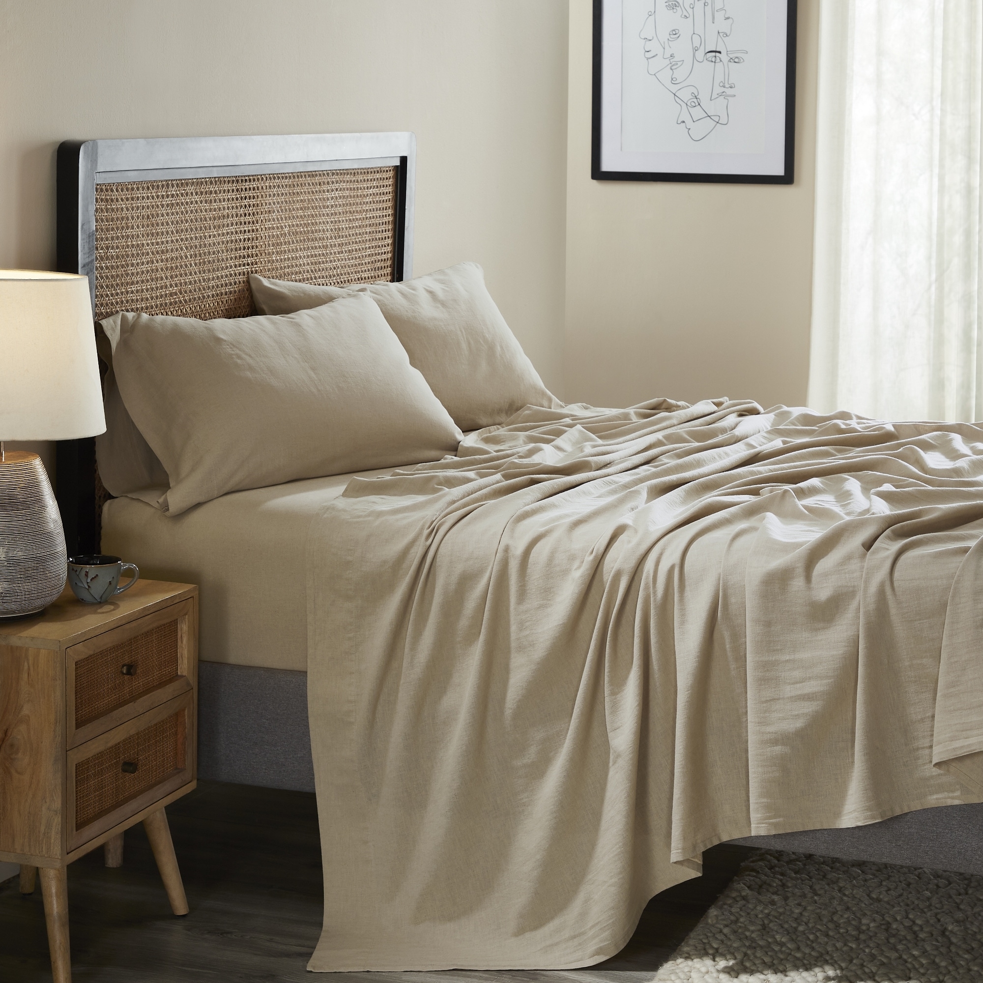 Bed bath and beyond linen sheets online
