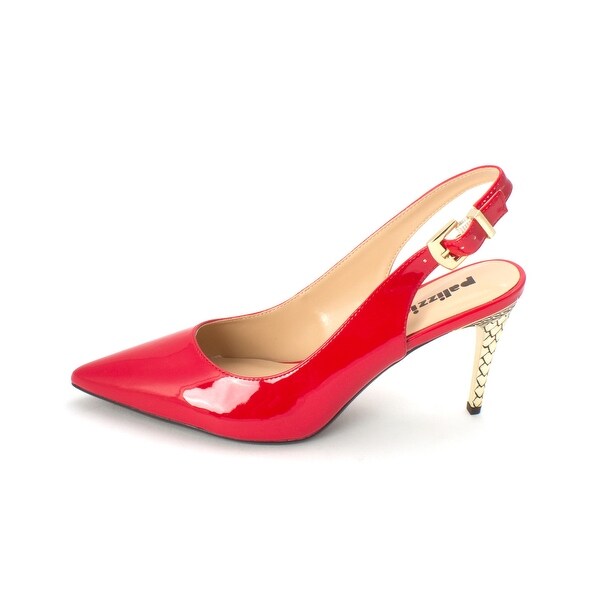 palizzio womens harwill pumps buckle square toe block heel