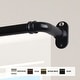 preview thumbnail 6 of 4, InStyleDesign 5/8 inch Blackout Curtain Rod 28-48 inches - Black