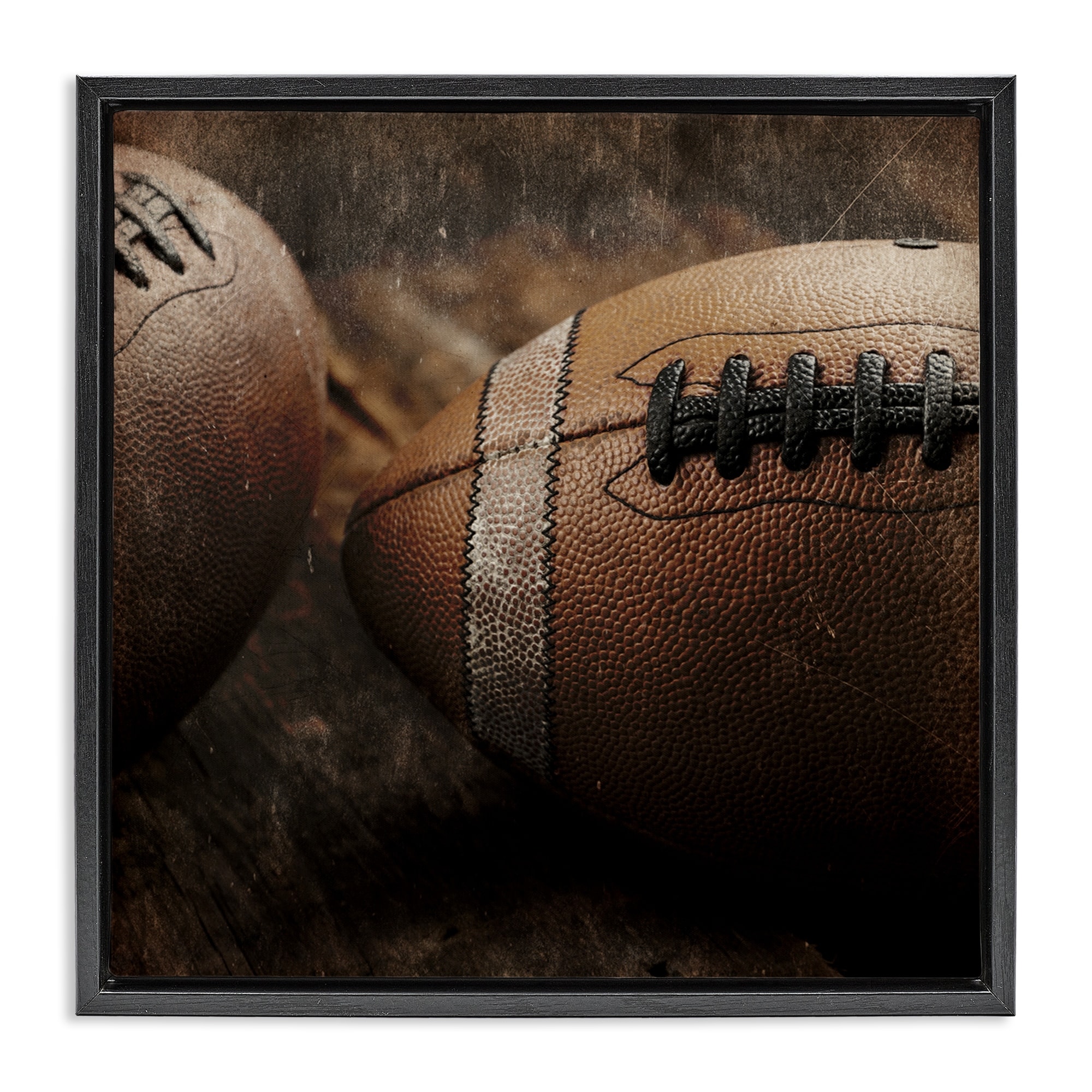 Stupell Be The Ball Football Framed Floater Canvas Wall Art Design By Kim Allen