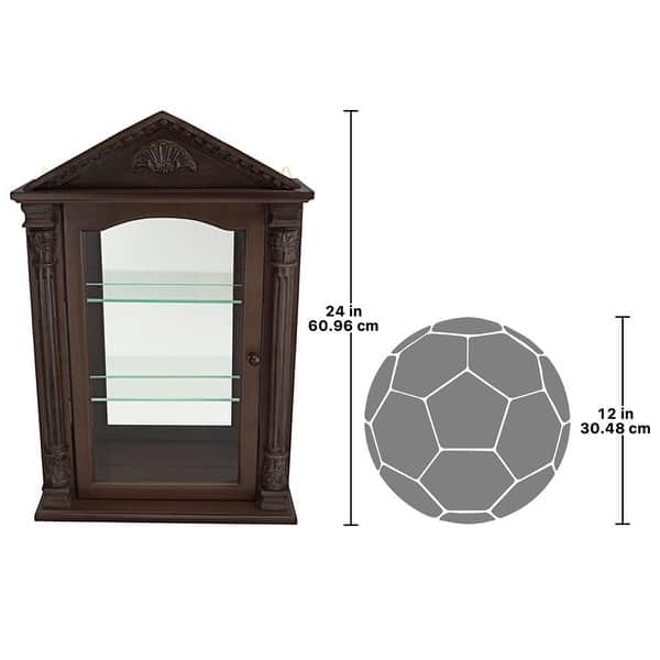 Design Toscano Essex Hall Hardwood Wall Curio Cabinet - Bed Bath ...