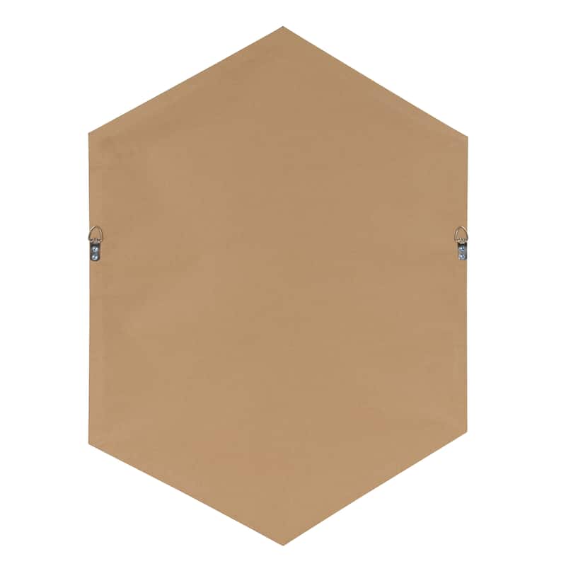 Kate and Laurel Rhodes Framed Mid-century Hexagonal Wall Mirror