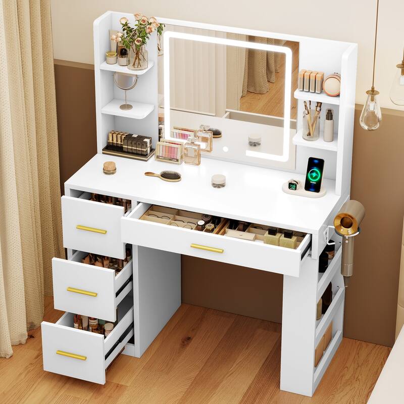 Moasis Makeup Vanity with LED Mirror