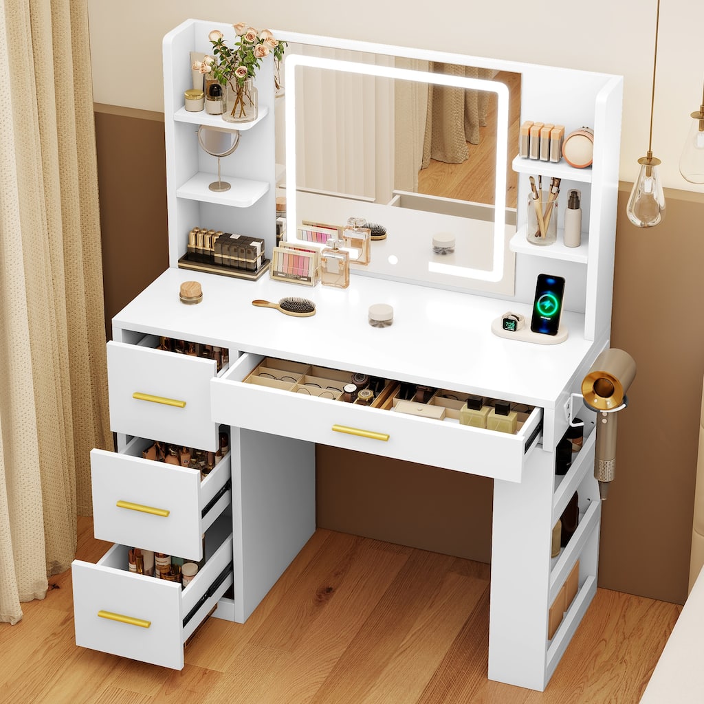 Moasis Makeup Vanity with LED Mirror