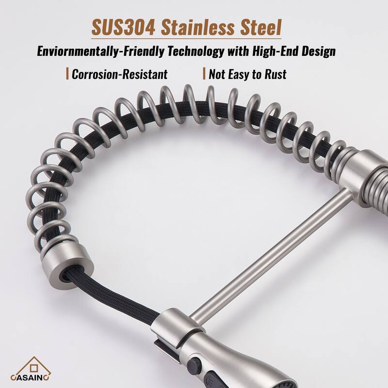 Single Handle Pull Down Sprayer Kitchen Faucet