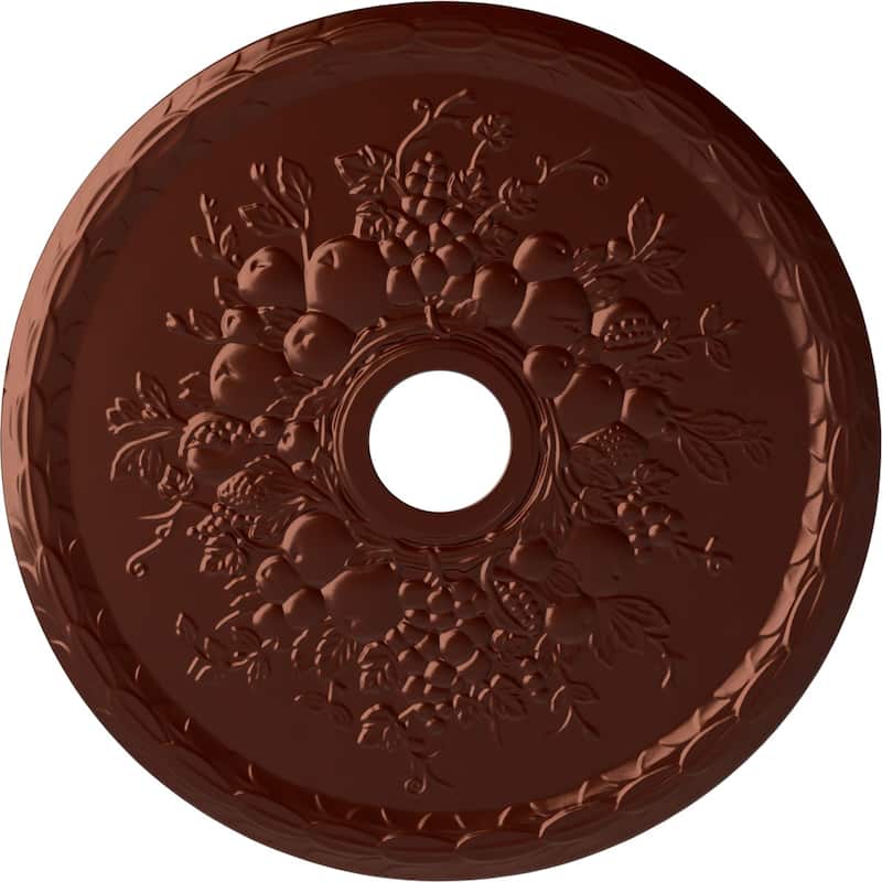 22 5/8"OD x 3 5/8"ID x 5/8"P Grape Ceiling Medallion