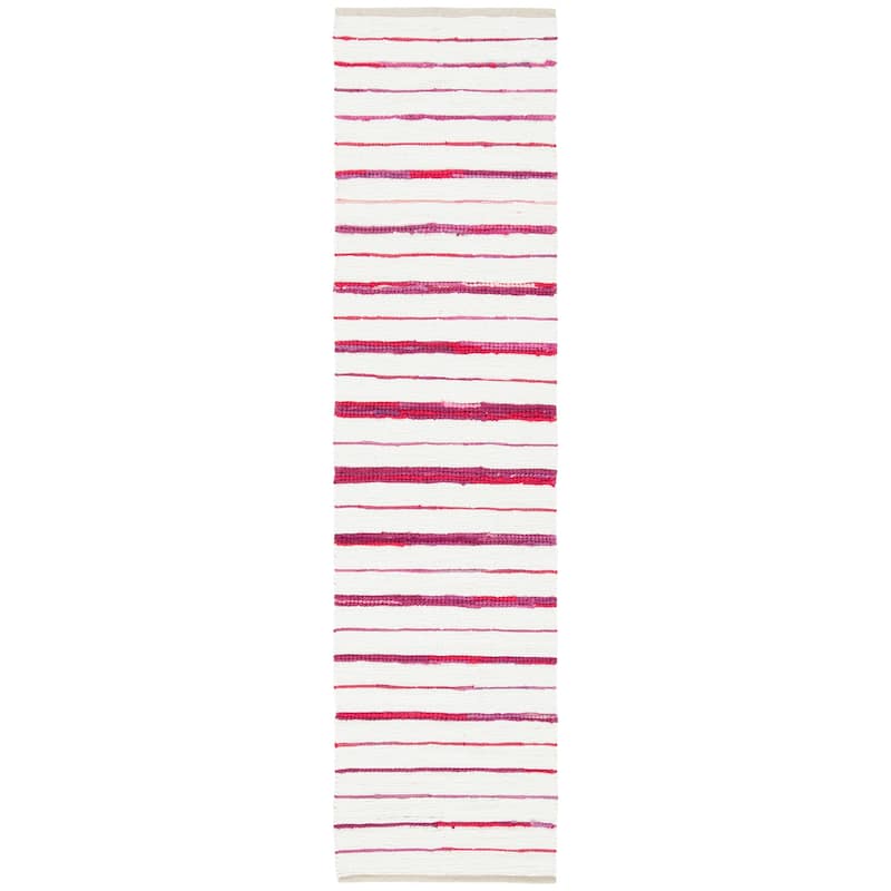 SAFAVIEH Handmade Montauk Satka Modern Stripe Rug