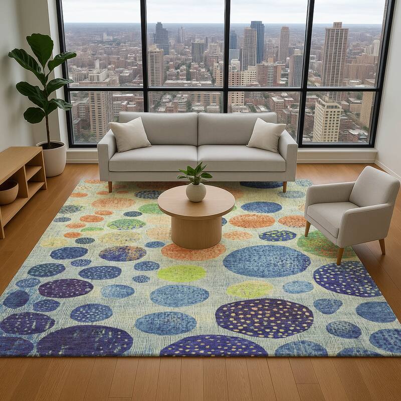 Premium Washable Super Soft Mayfield Rug - Navy - 2'6" x 3'10"