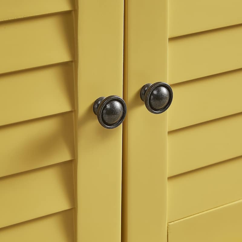 Maybelle Velvet Cushion Shutter Door Storage Bench by iNSPIRE Q Classic