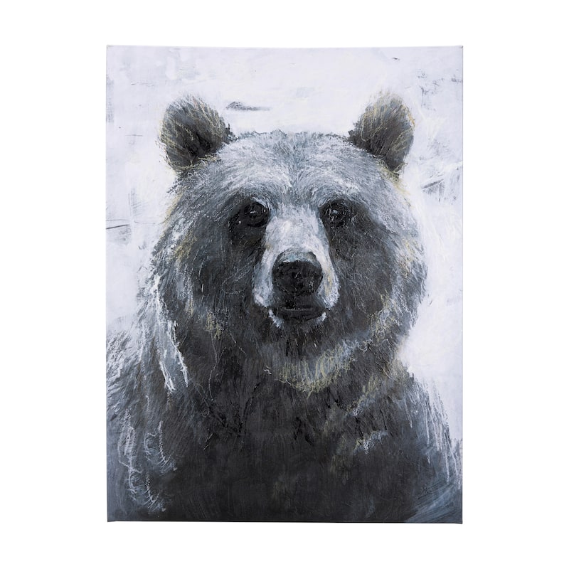 Animal Portrait III (Bear) (45 x 60) Canvas Art Print - Large